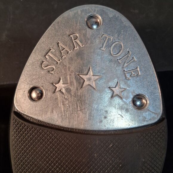 Star Tone Theatrical Tap Shoes Lace Up Black Kid's Unisex Heel Toe, Size 5M - Picture 11 of 13